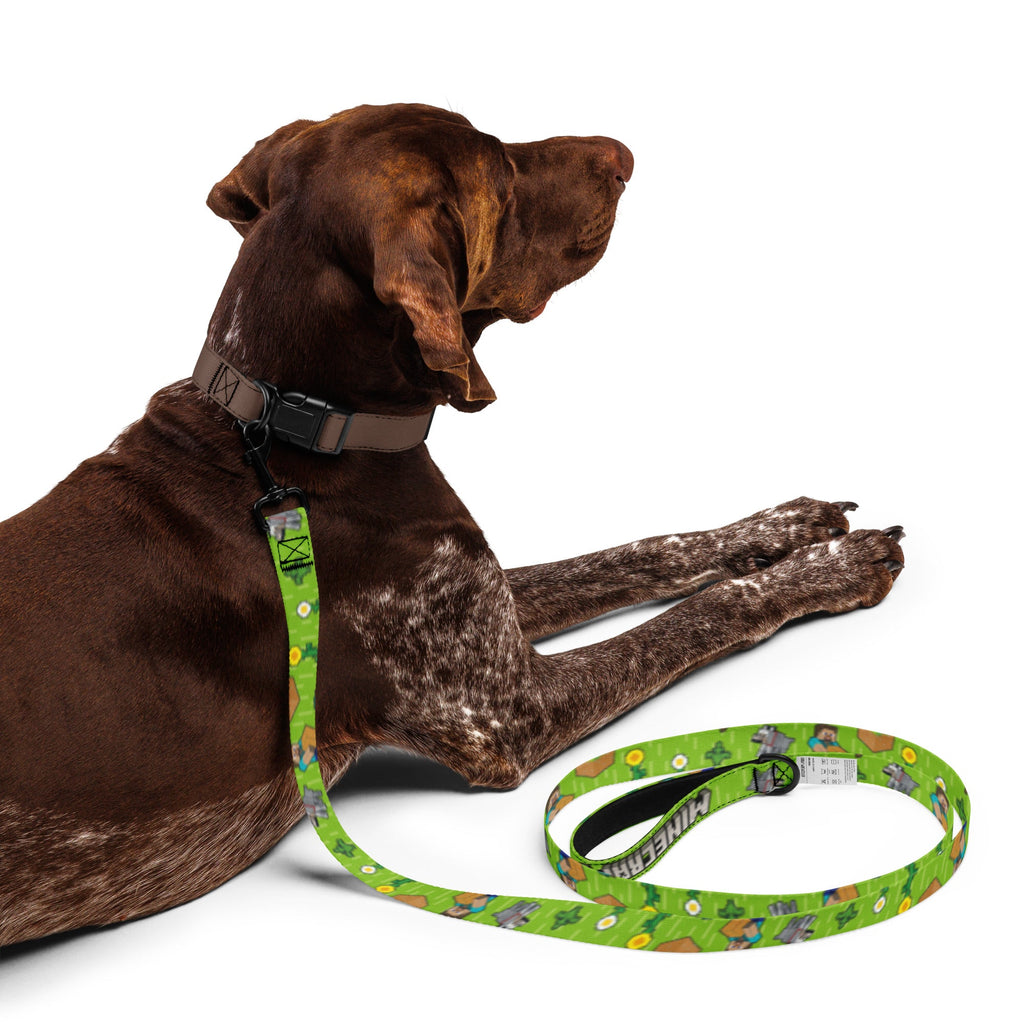 Minecraft Pet Leash Overworld Pixelated Landscape