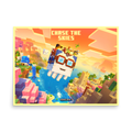 Minecraft Chase The Skies Premium Poster