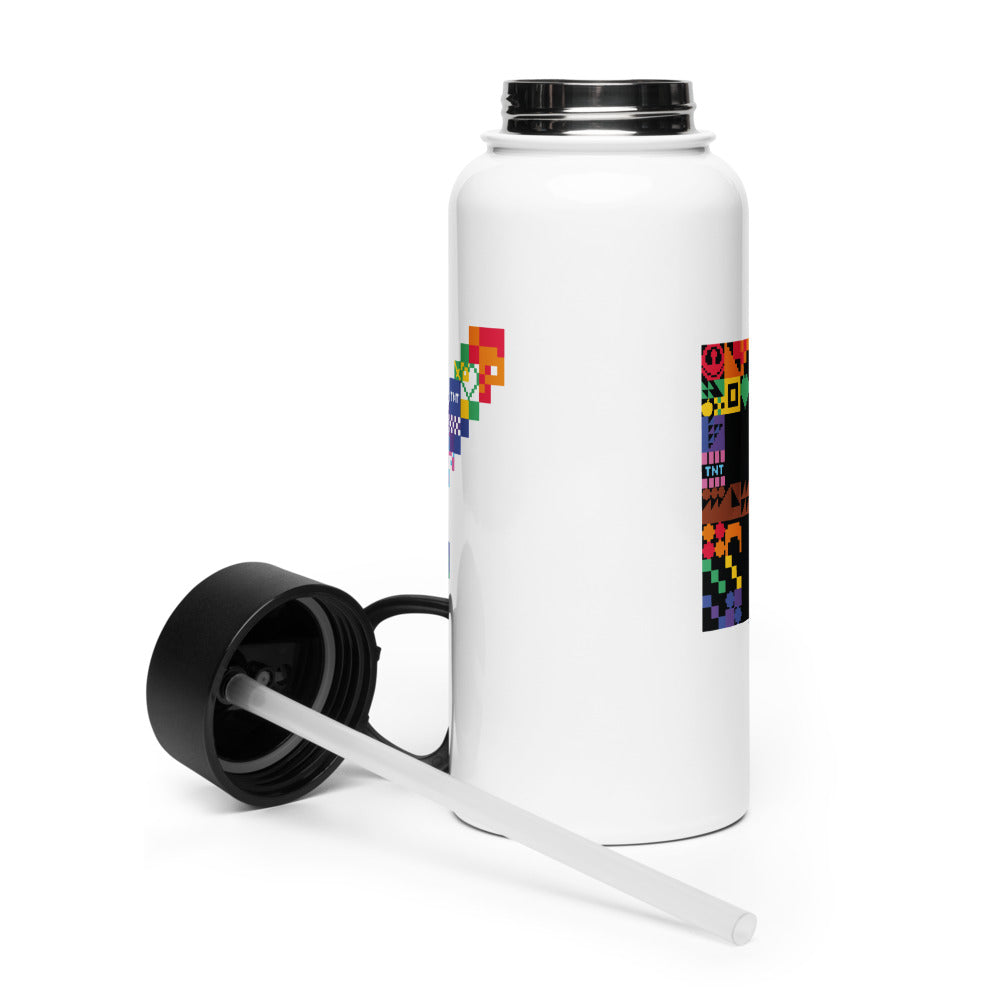 Minecraft Sword Pride Stainless Steel Water Bottle with a Straw Lid