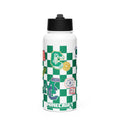 Minecraft Water Bottle Checkered Collegiate