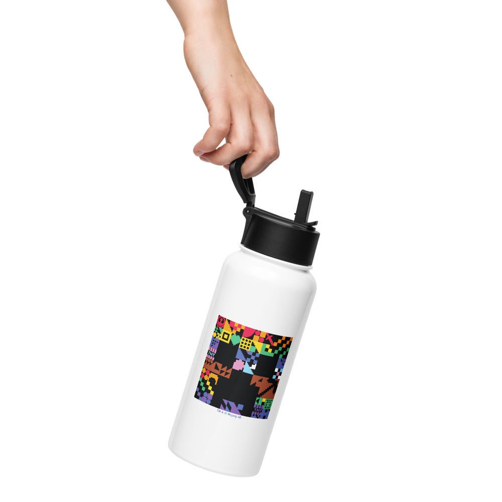 Minecraft Sword Pride Stainless Steel Water Bottle with a Straw Lid