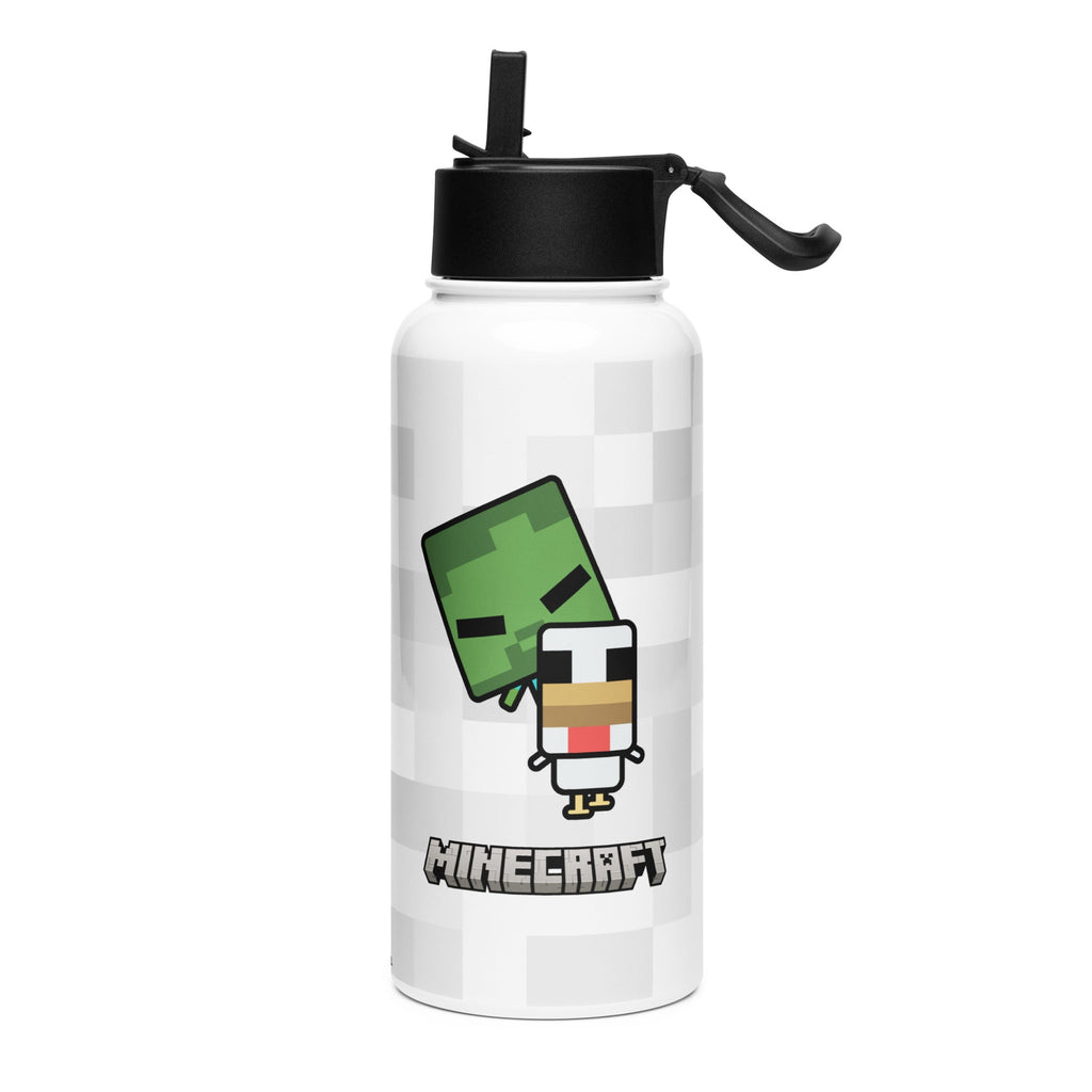 Minecraft Water Bottle Chibi Chicken Jockey