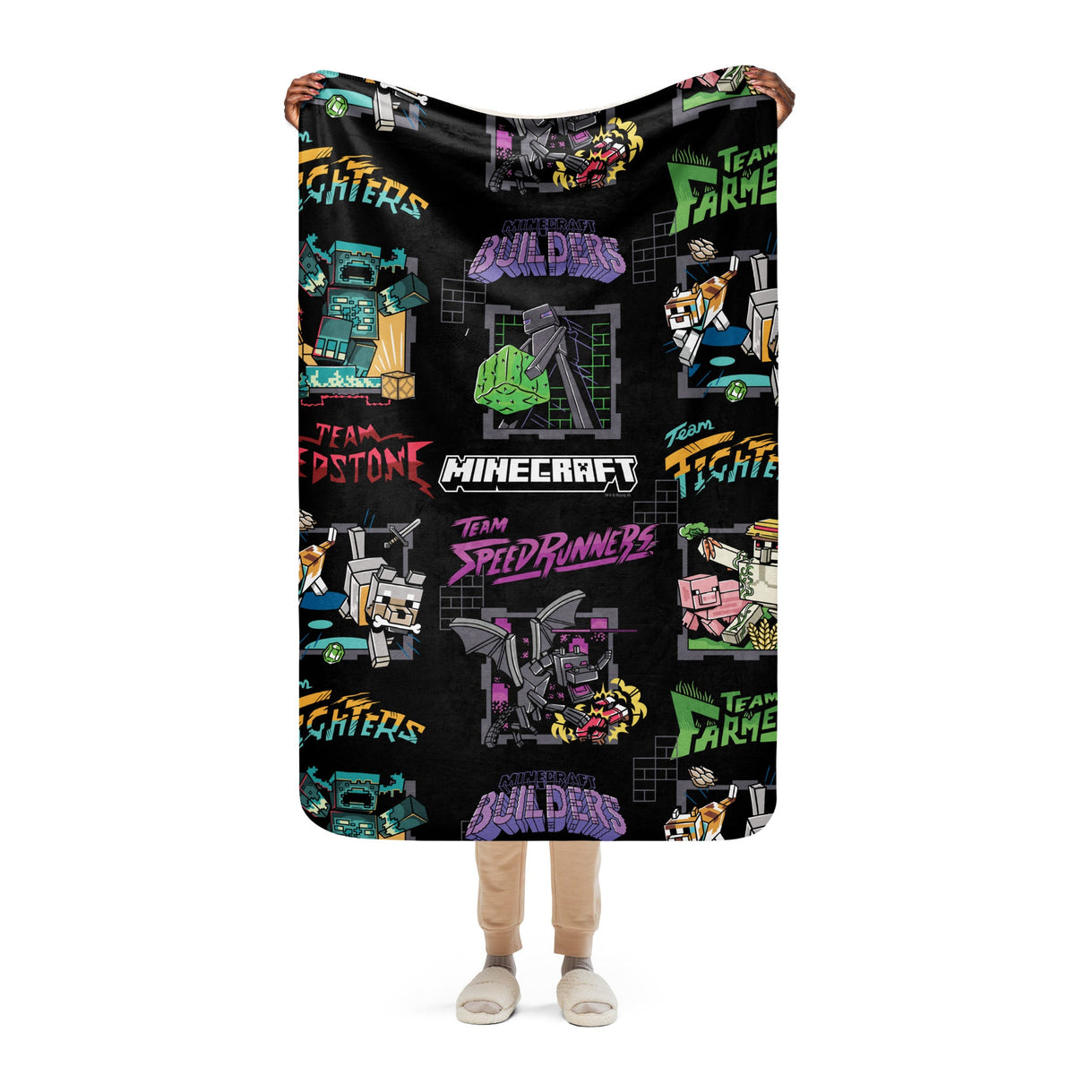 Minecraft Sherpa Blanket Mascot