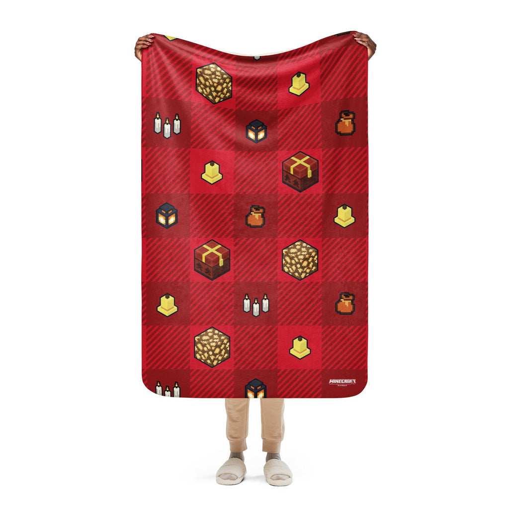Minecraft Blanket Holiday Presents