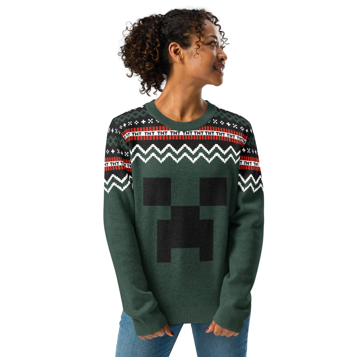 Minecraft Knit Sweater Creeper