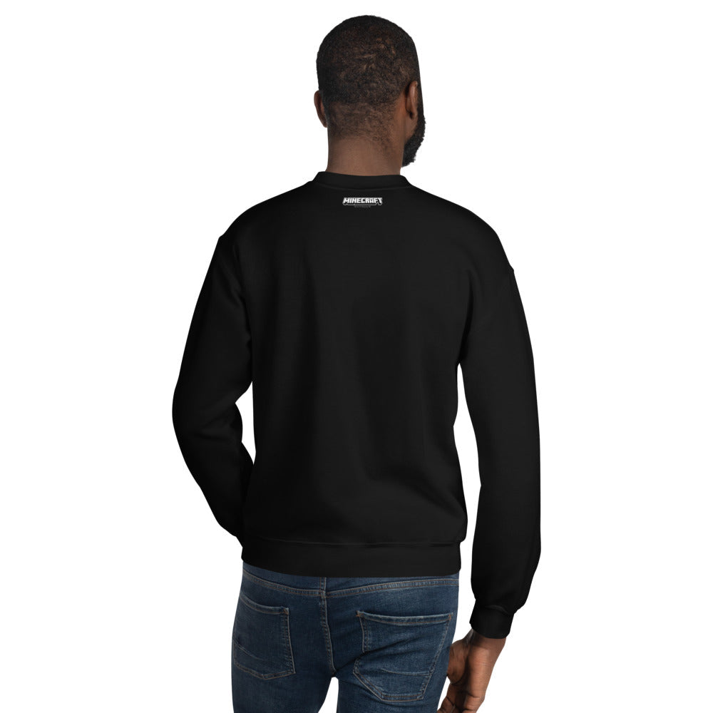Minecraft Creeper Embroidered Adult Crewneck Sweatshirt