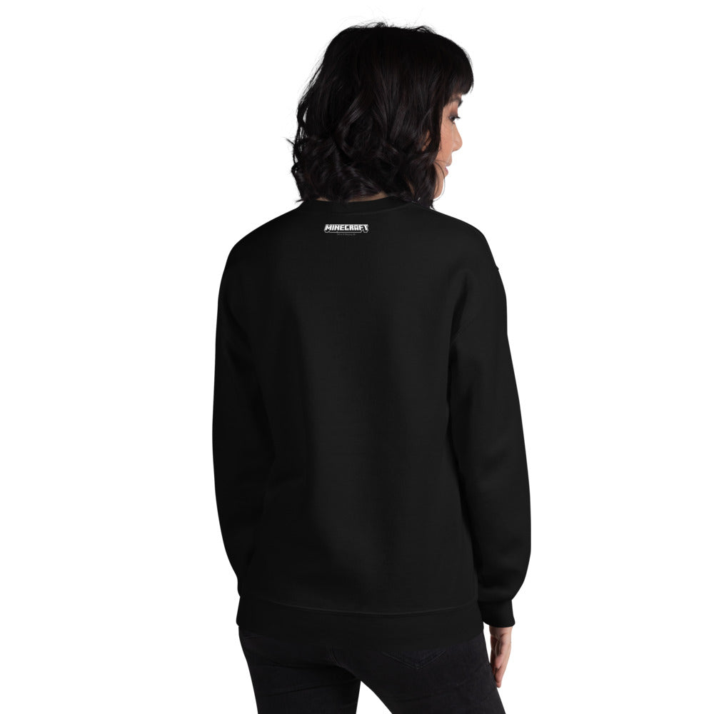 Minecraft Creeper Embroidered Adult Crewneck Sweatshirt