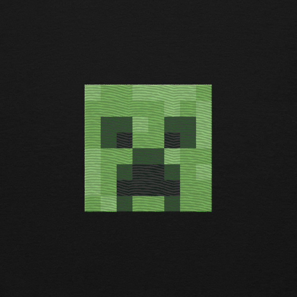 Minecraft Creeper Embroidered Adult Crewneck Sweatshirt