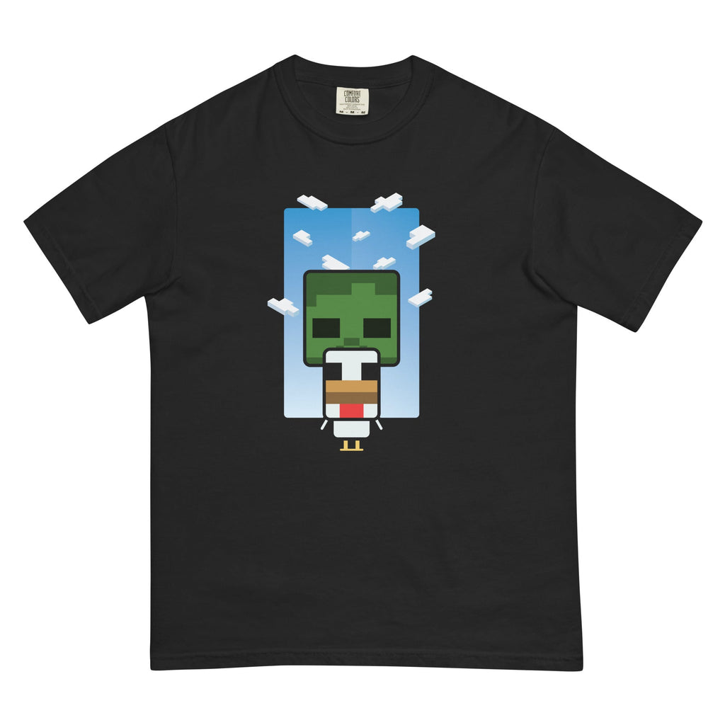 Minecraft Comfort Colors T-Shirt Chibi Chicken Jockey