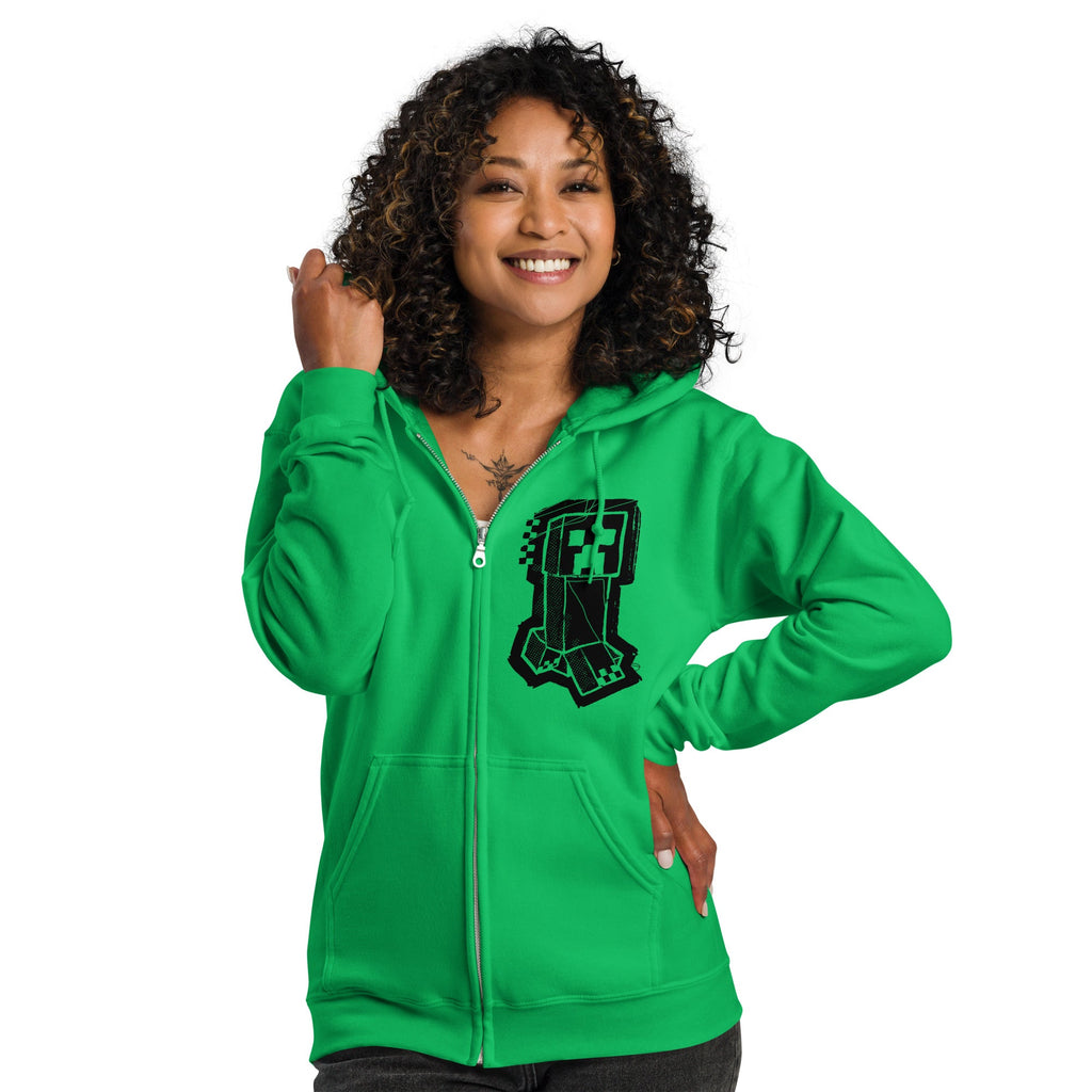 Minecraft Zip Hoodie Creeper