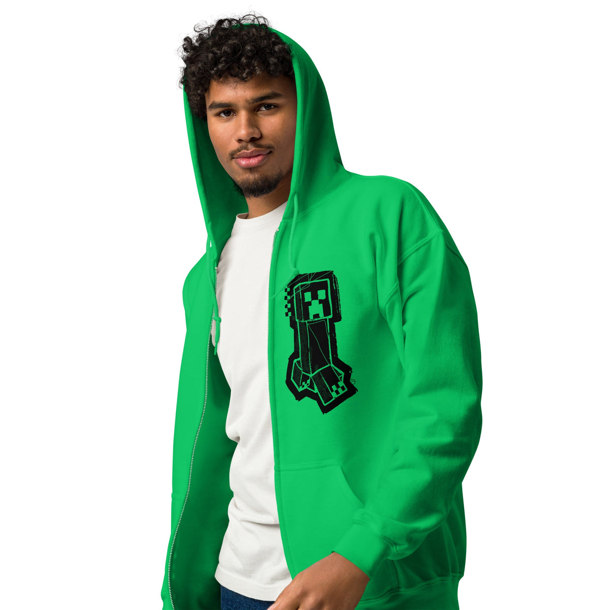 Minecraft Zip Hoodie Creeper
