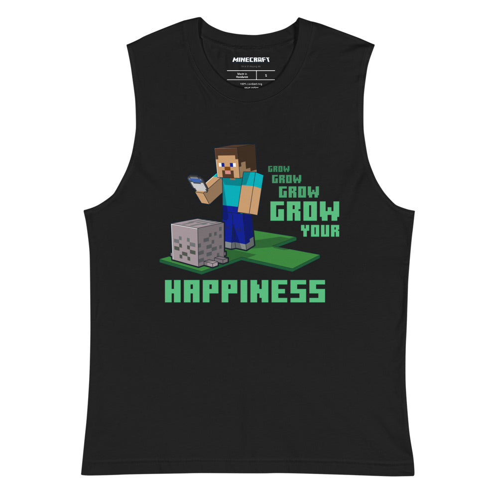 Minecraft Grow Your Happiness Adult Tank Top