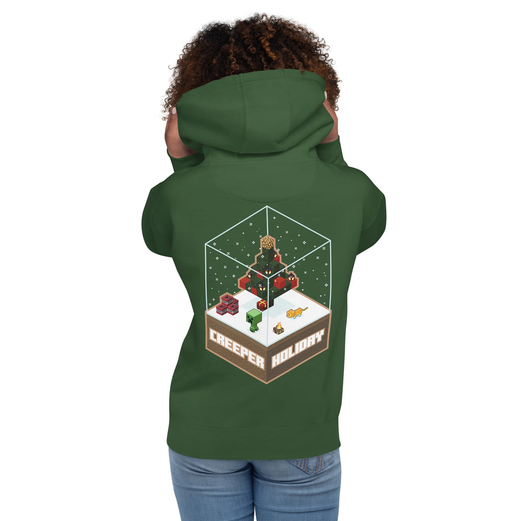 Minecraft Adult Hoodie Creeper Holiday
