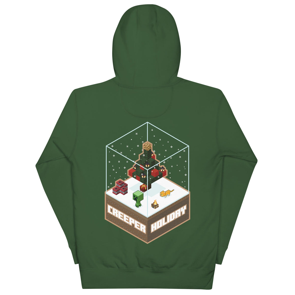Minecraft Adult Hoodie Creeper Holiday