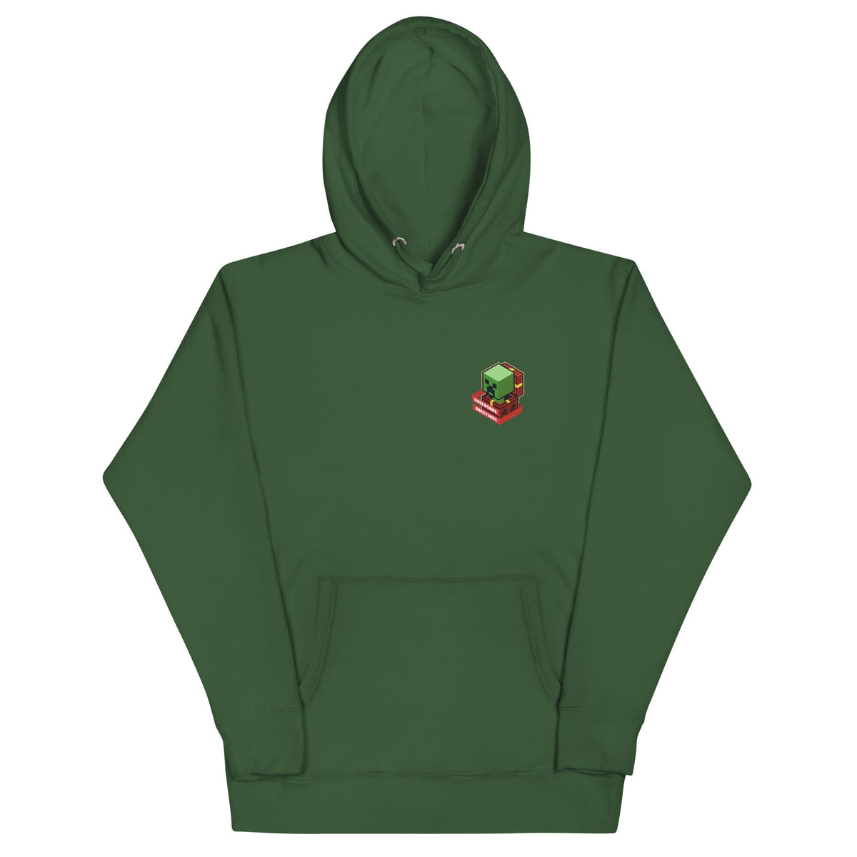 Minecraft Adult Hoodie Creeper Holiday