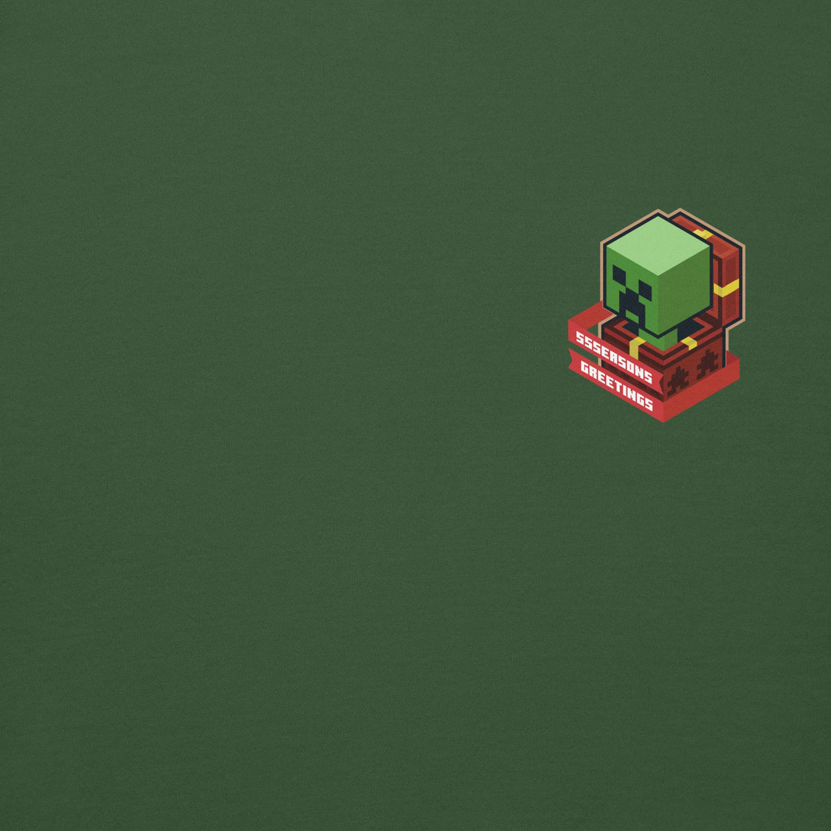 Minecraft Adult Hoodie Creeper Holiday