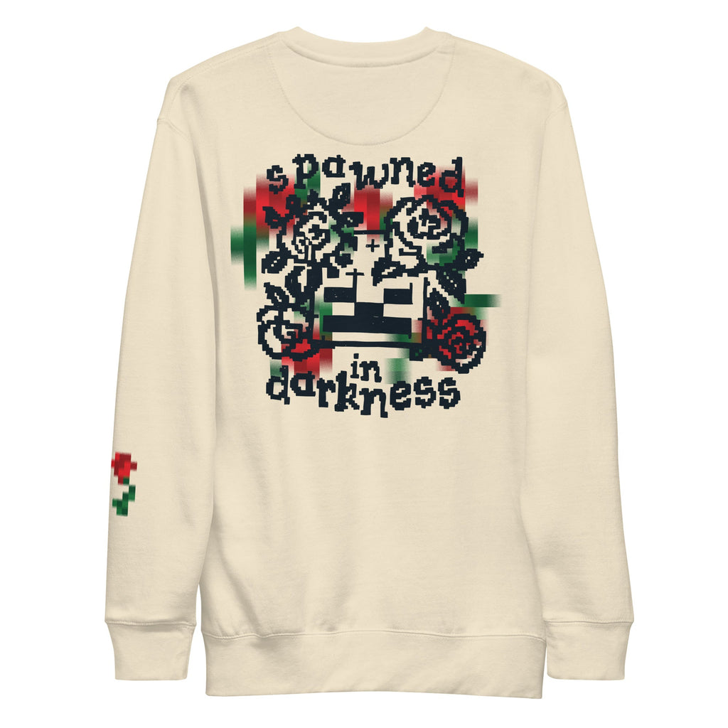 Minecraft Sweatshirt Spawned in Darkness Rose