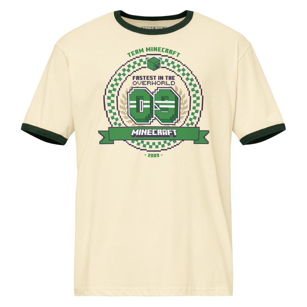 Minecraft Ringer T-Shirt Fastest In The Overworld
