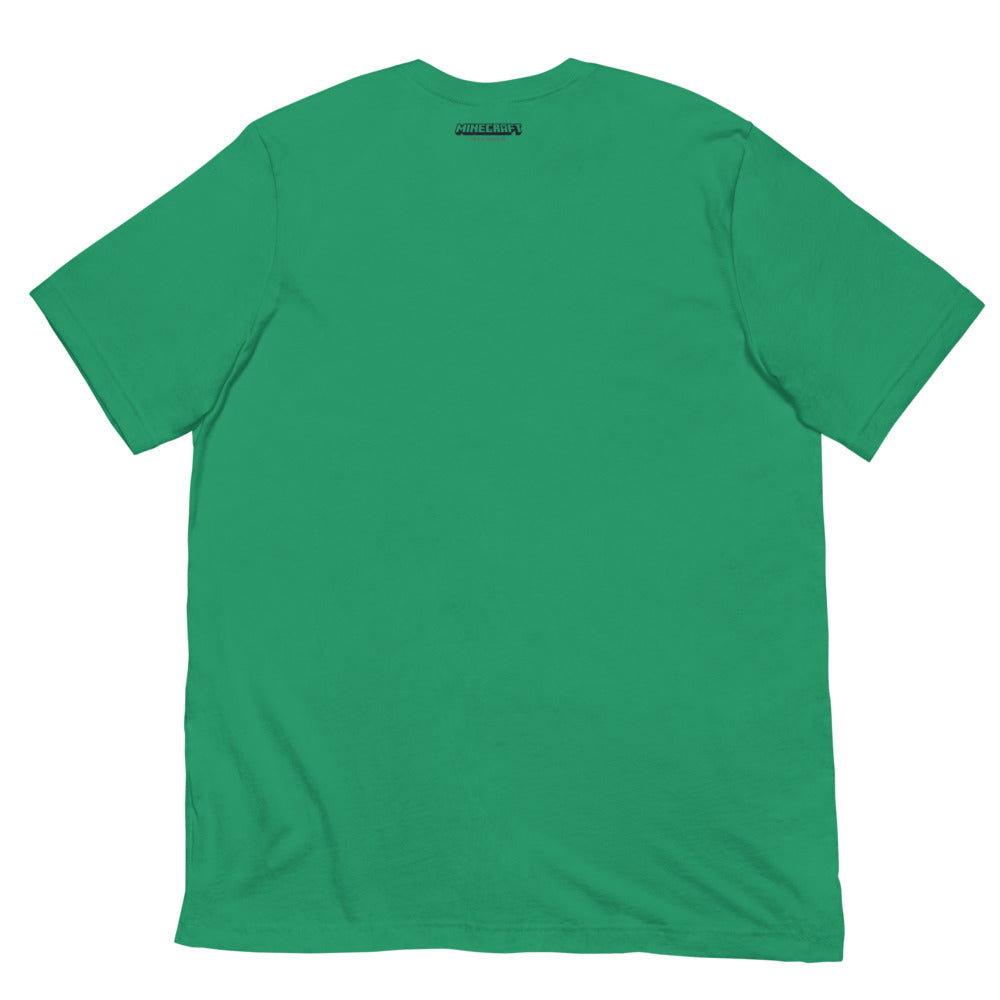 Minecraft Tuned In Creeper Embroidered Adult T-Shirt