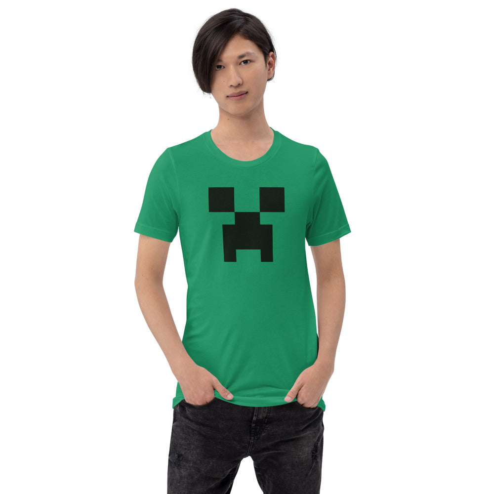 Minecraft Creeper Big Face Adult T-Shirt