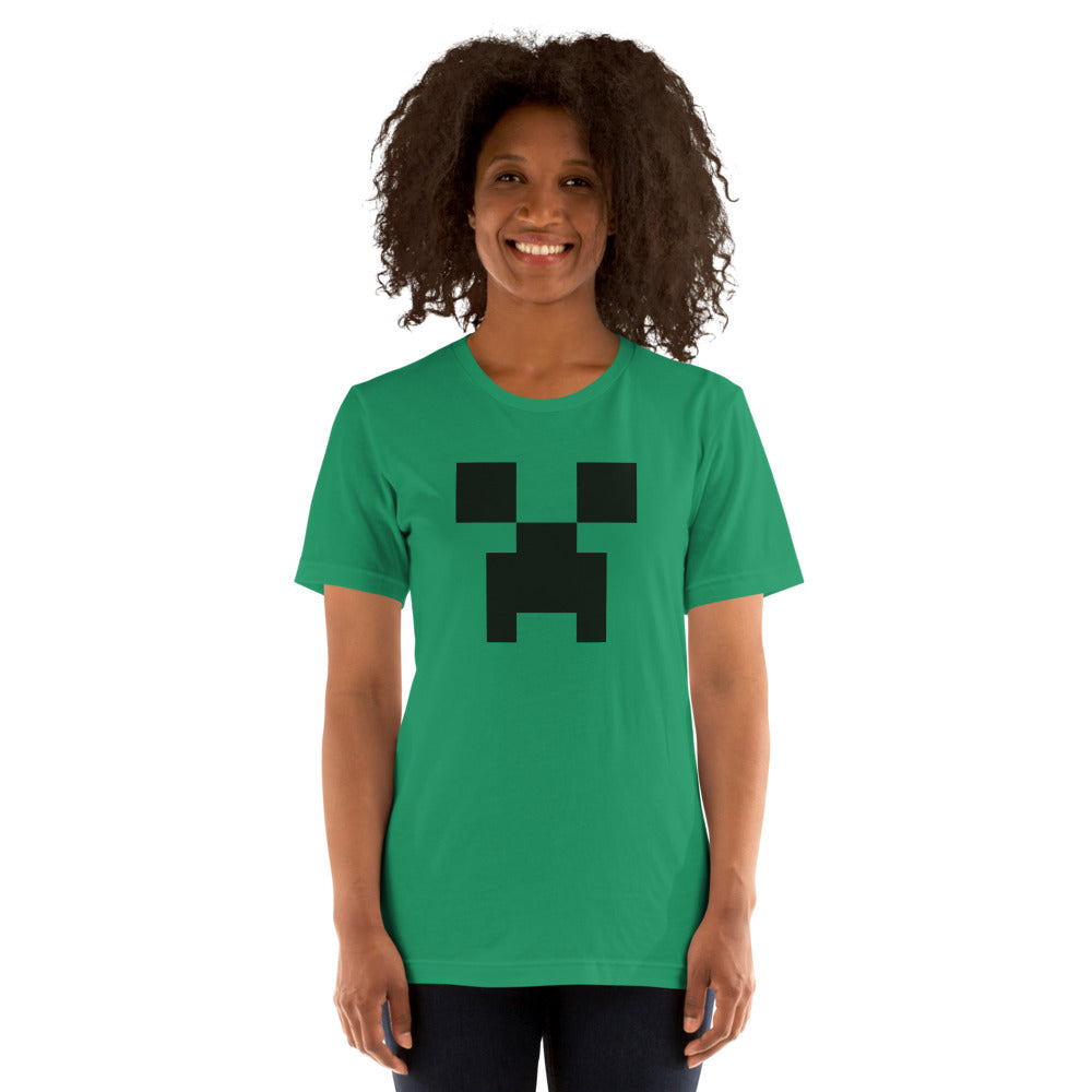 Minecraft Creeper Big Face Adult T-Shirt