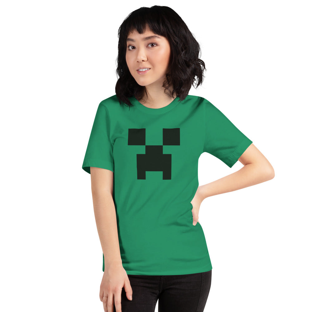Minecraft Creeper Big Face Adult T-Shirt