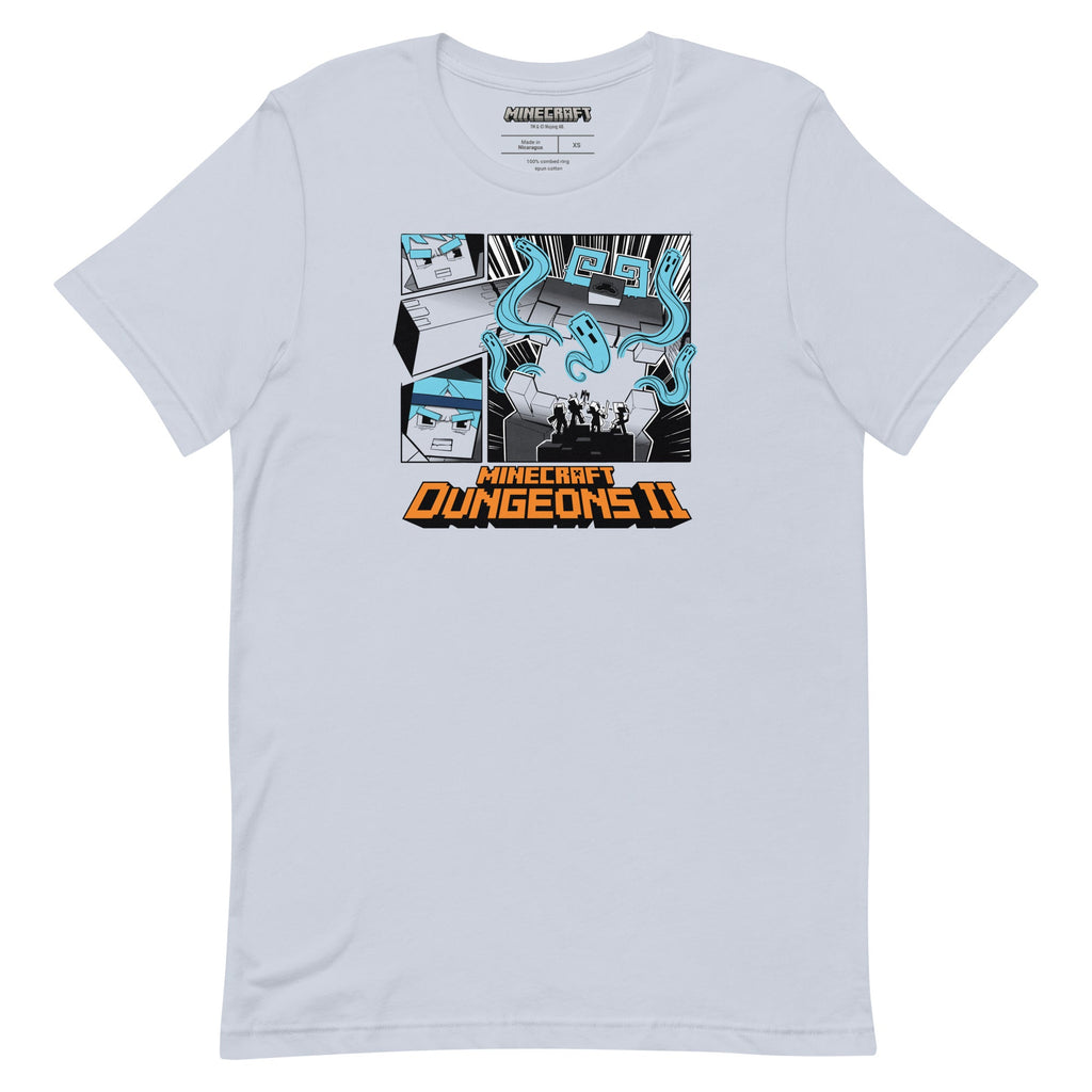 Minecraft Adult T-Shirt Dungeons II Comic Strip