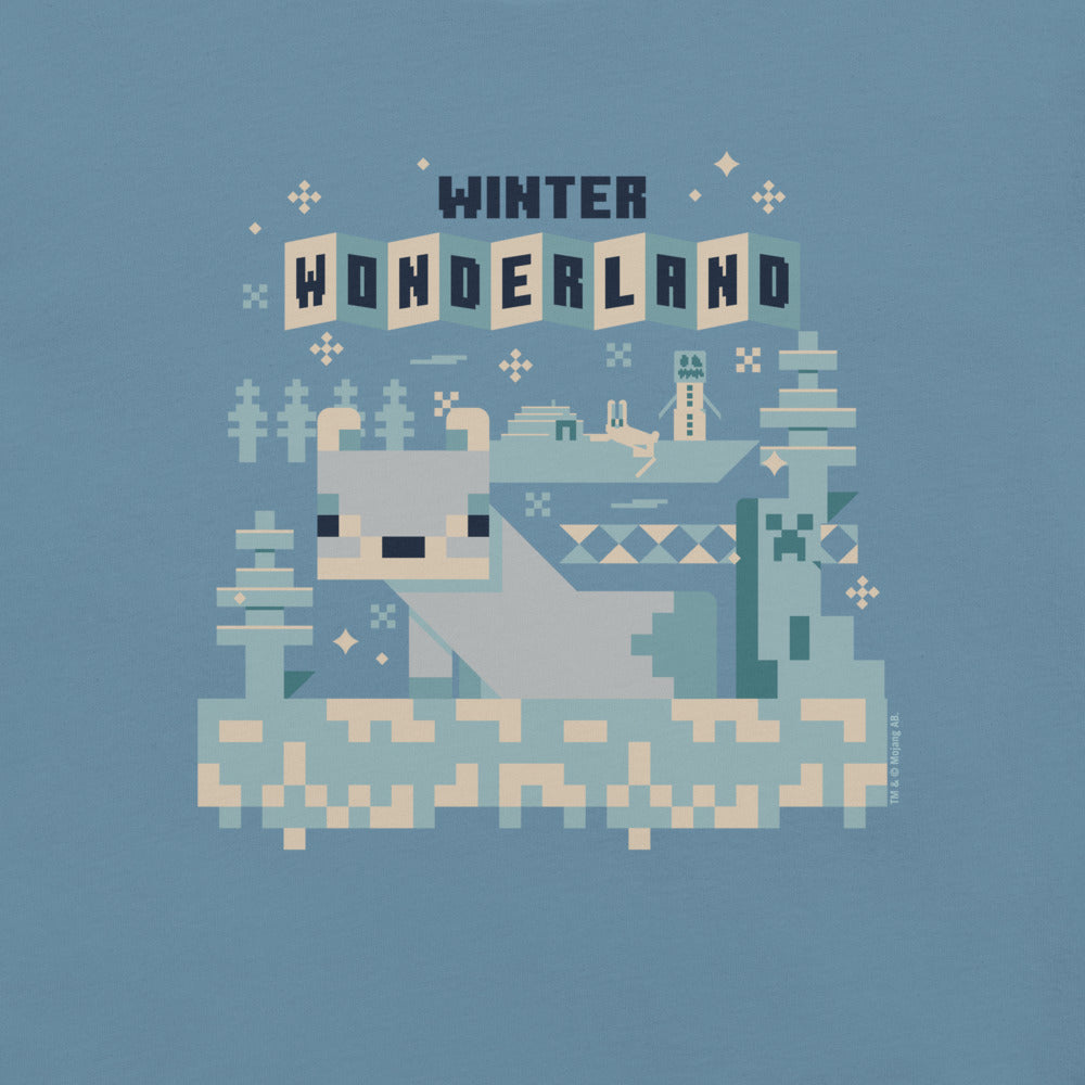 Minecraft Winter Wonderland Adult T-Shirt