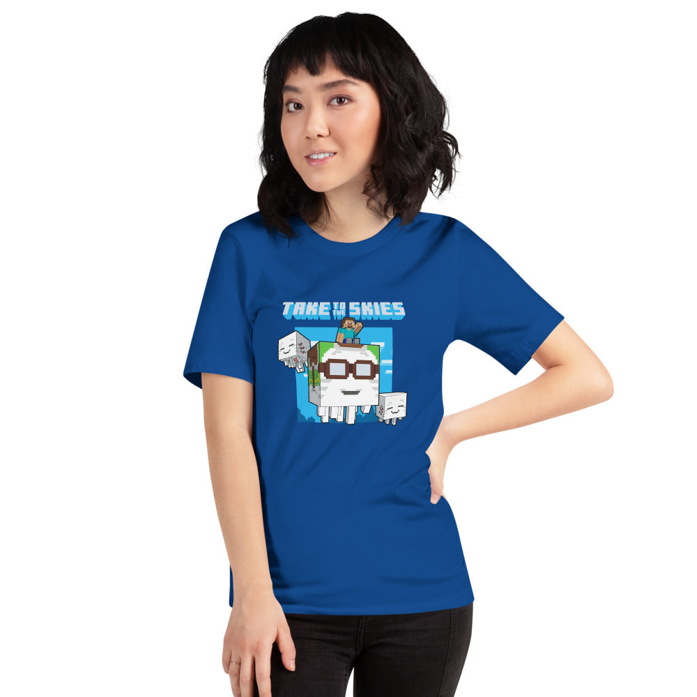 Minecraft Take the Skies Ghast Adult T-Shirt