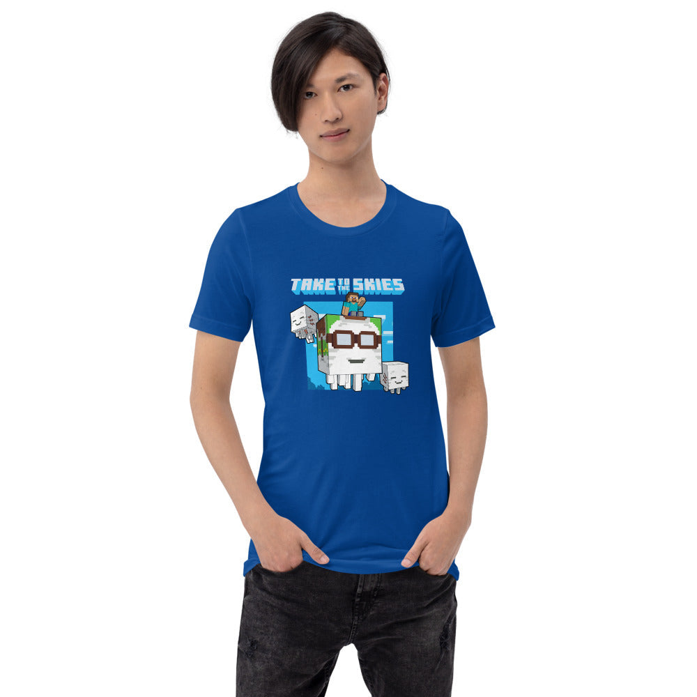 Minecraft Take the Skies Ghast Adult T-Shirt