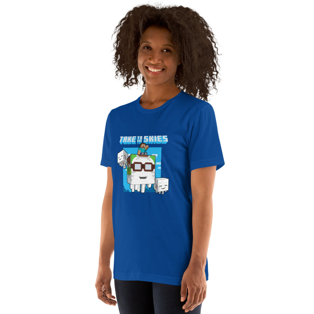 Minecraft Take the Skies Ghast Adult T-Shirt