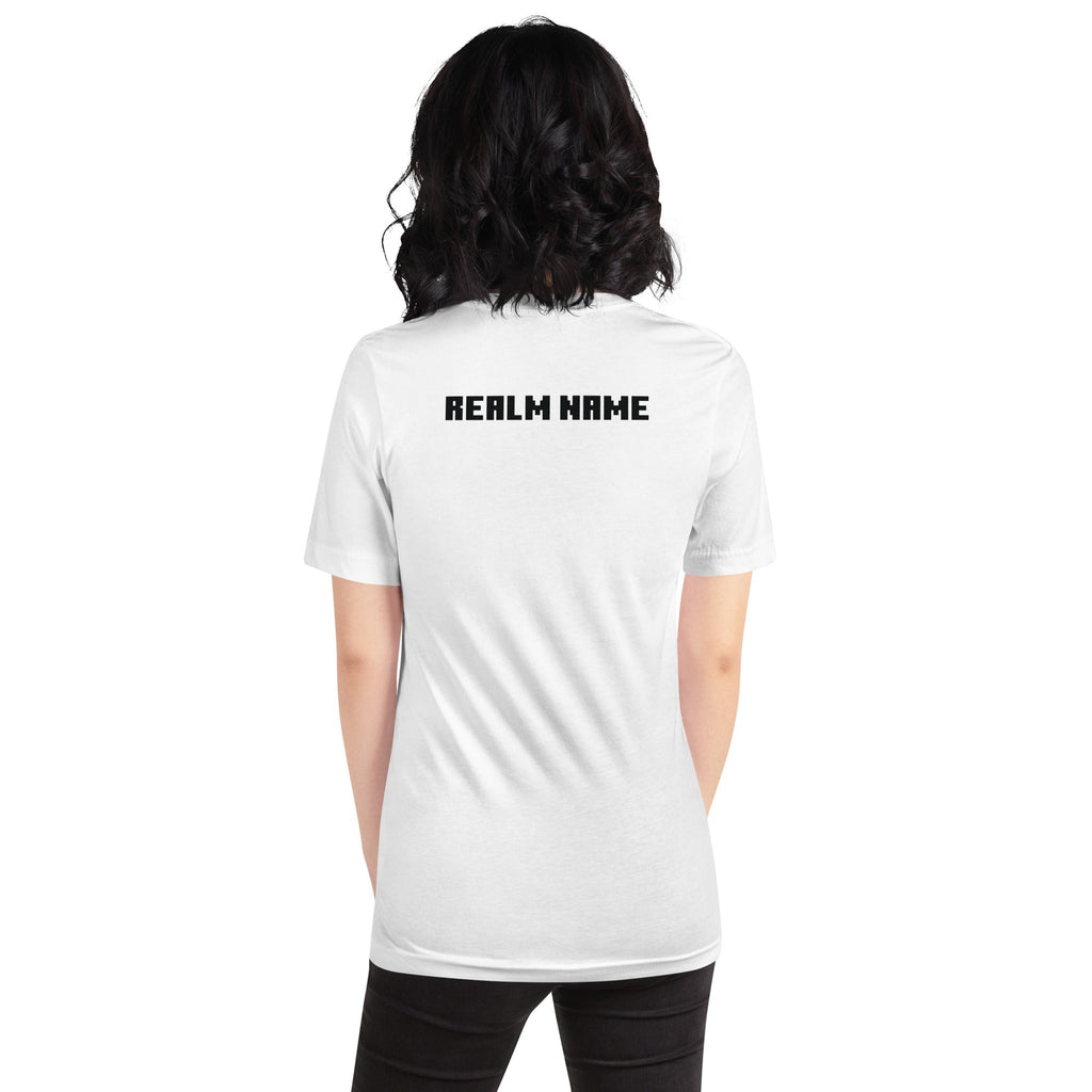 Minecraft Personalized Adult T-Shirt Realm Name