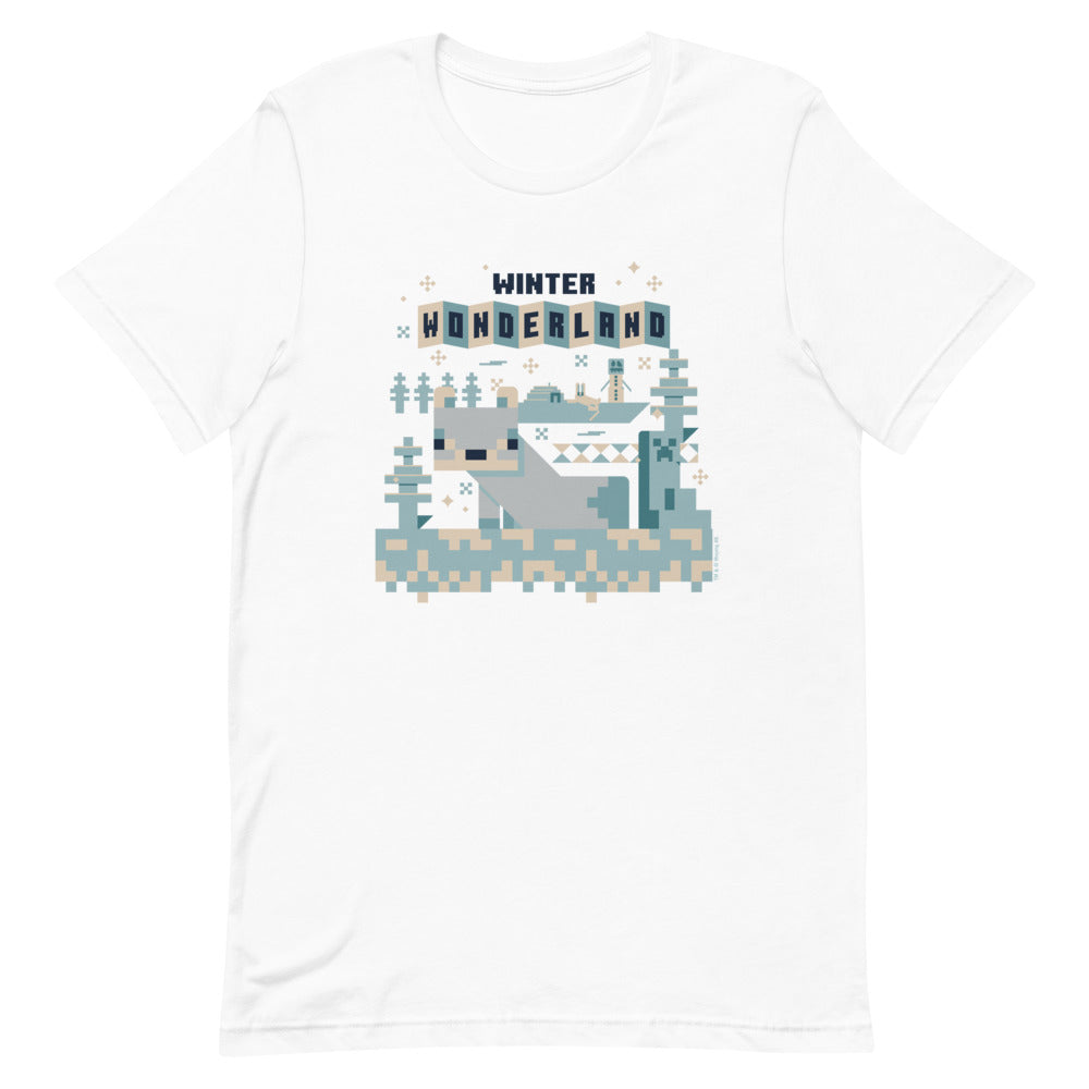 Minecraft Winter Wonderland Adult T-Shirt
