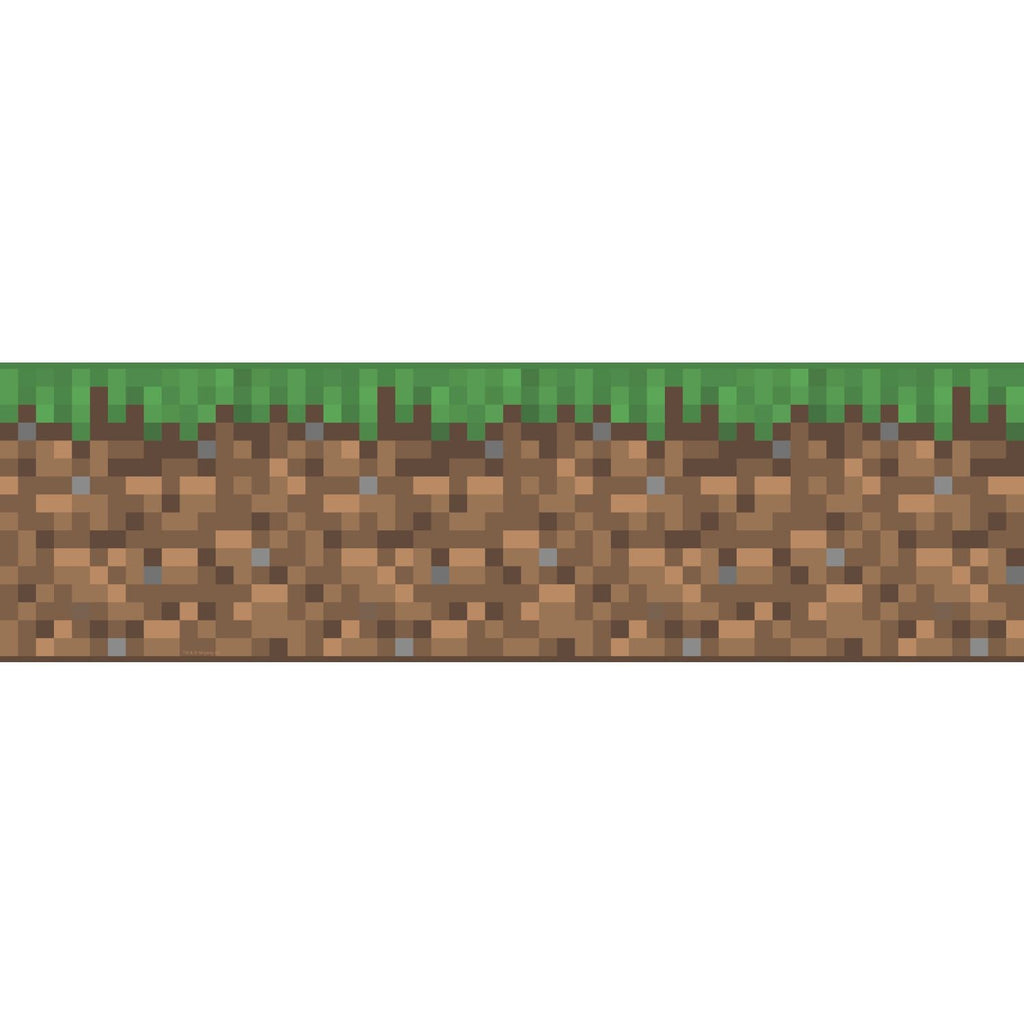 Minecraft Iconic Grass Green Peel & Stick Border