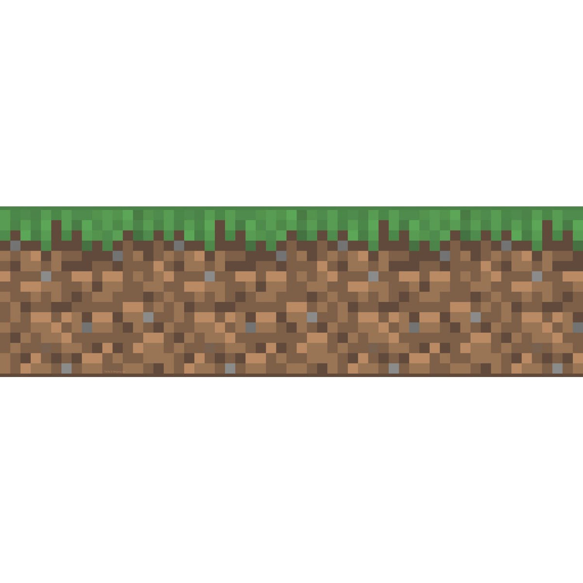 Minecraft Iconic Grass Green Peel & Stick Border
