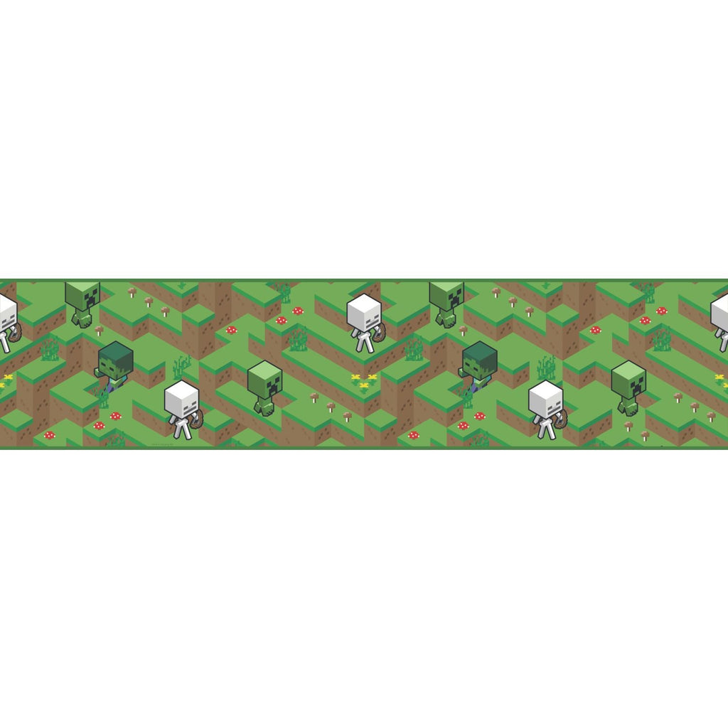 Minecraft Hillside Peel & Stick Border