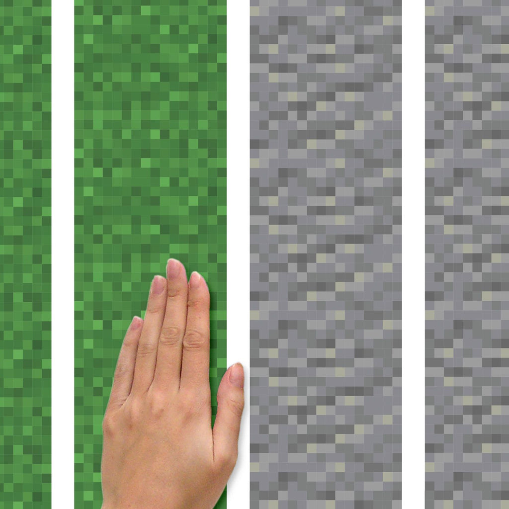 Minecraft Block Strips Wall Decals