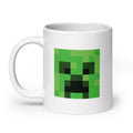 Minecraft Creeper Face White Mug