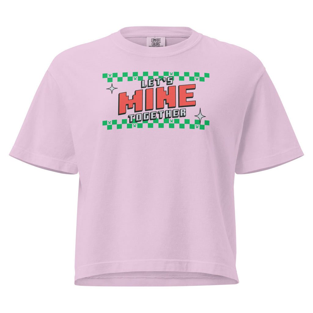 Minecraft Women’s Boxy Tee Let's MINE Together