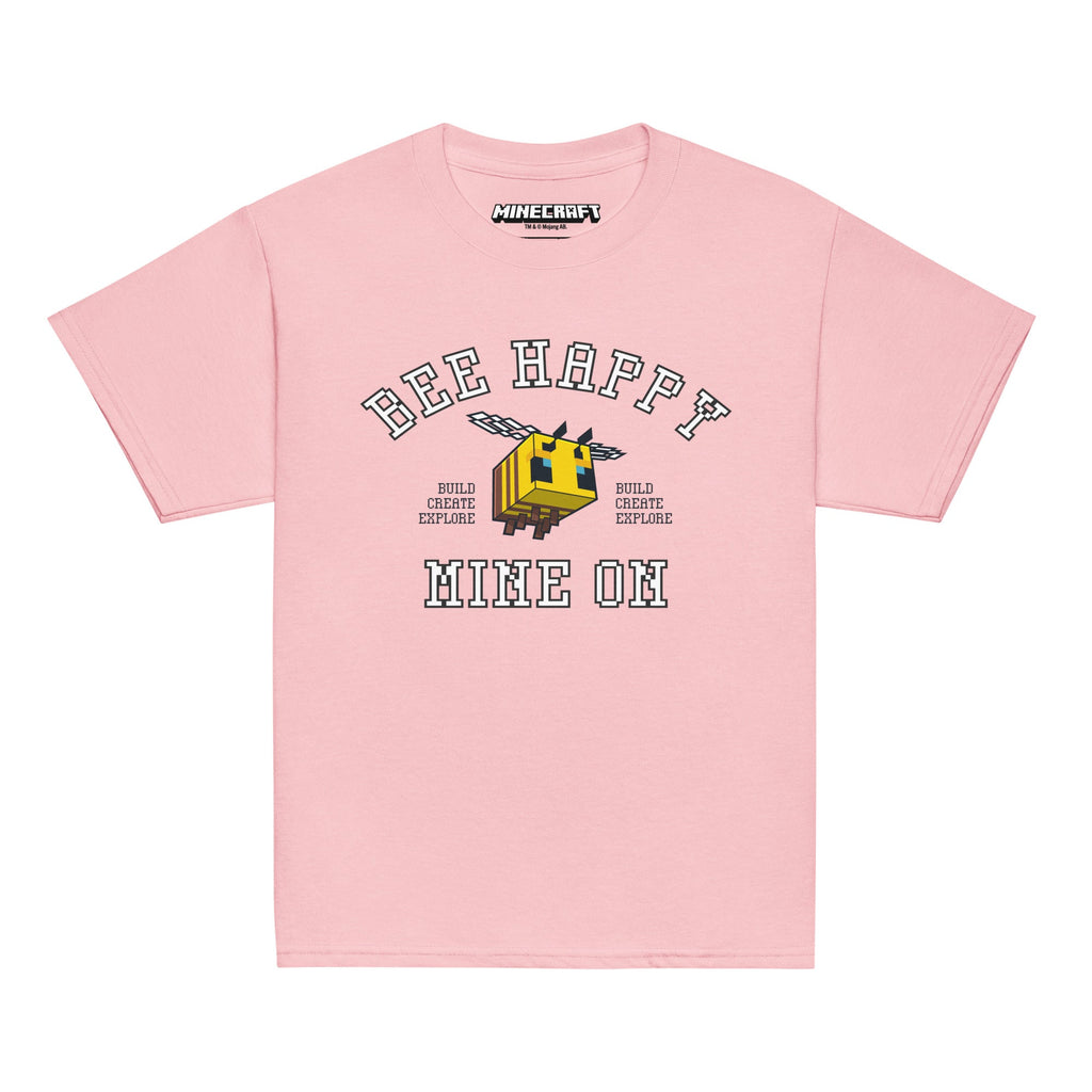 Minecraft Youth T-Shirt Bee Happy