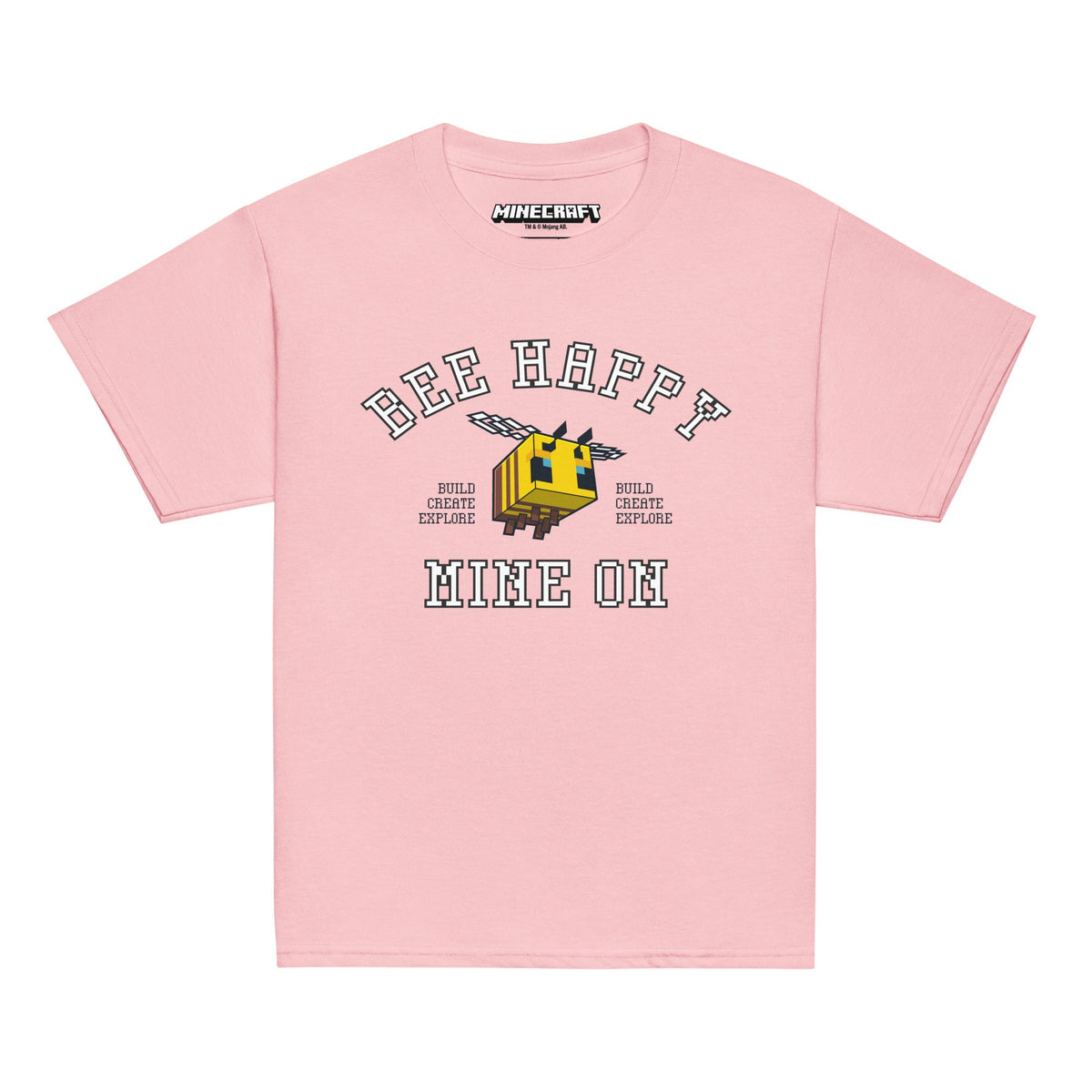 Minecraft Youth T-Shirt Bee Happy