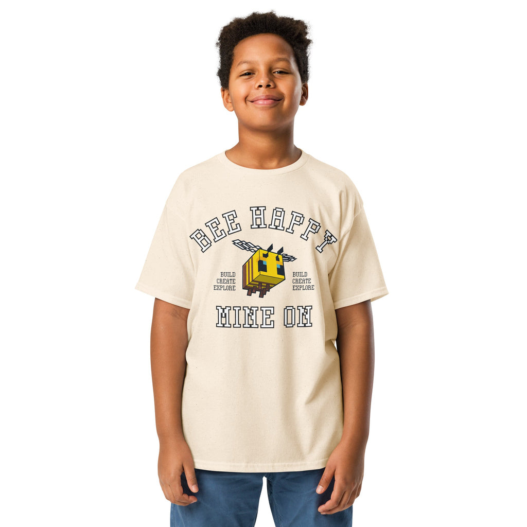 Minecraft Youth T-Shirt Bee Happy