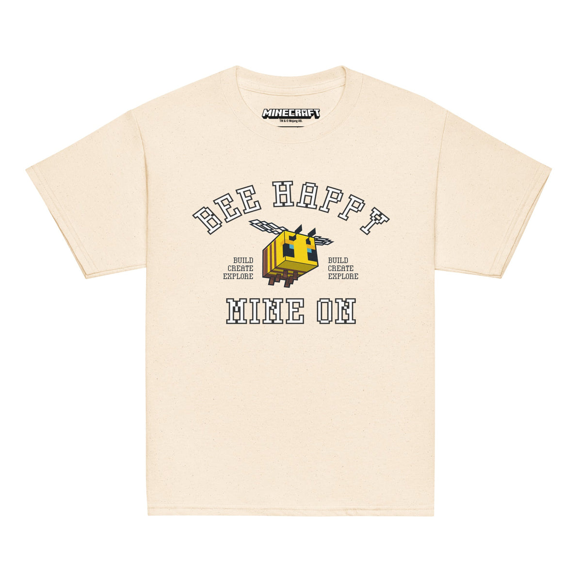Minecraft Youth T-Shirt Bee Happy