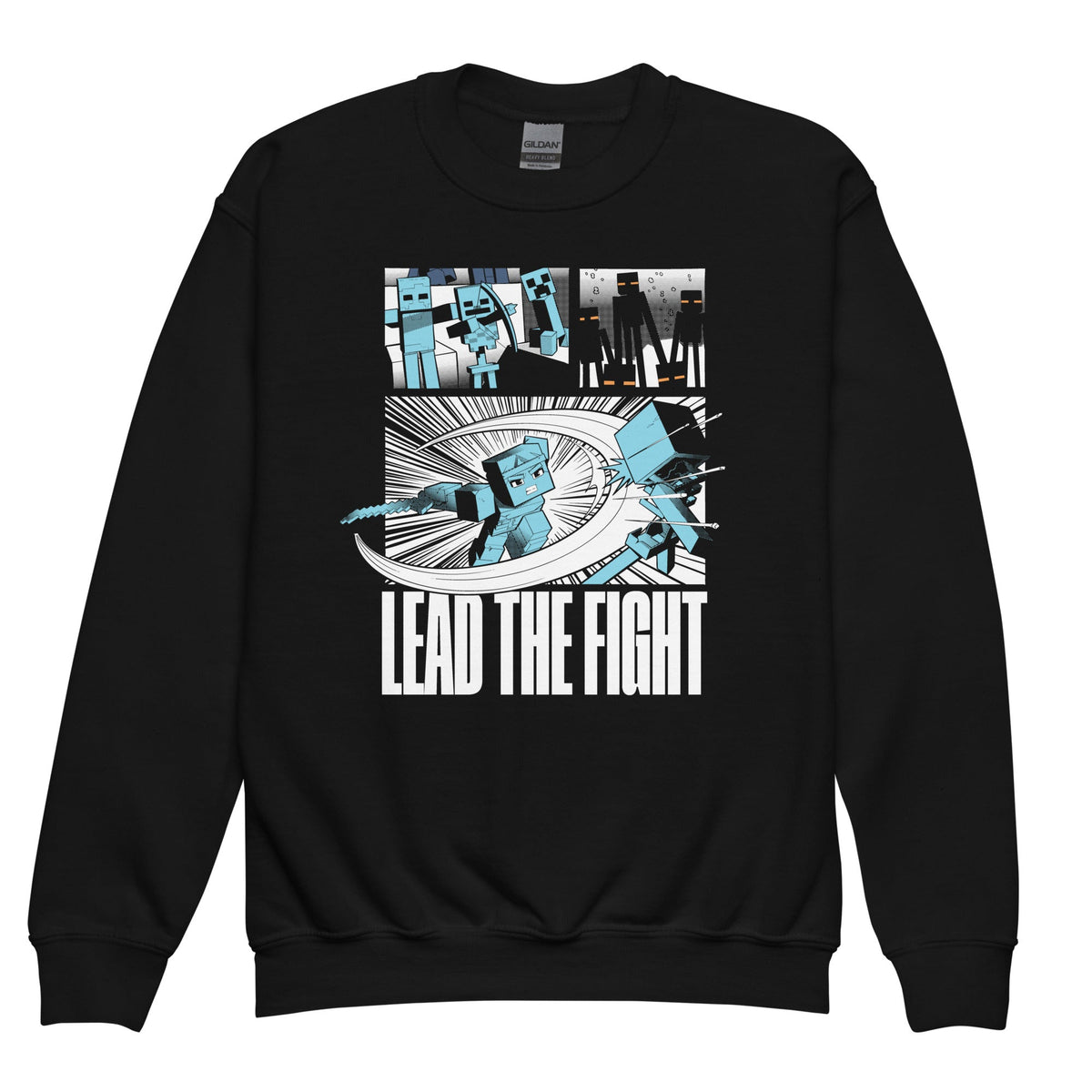 Minecraft Youth Sweatshirt Dungeons II Lead The Fight