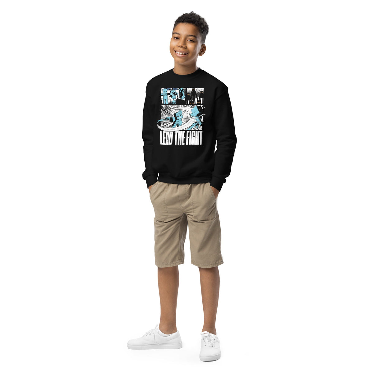 Minecraft Youth Sweatshirt Dungeons II Lead The Fight