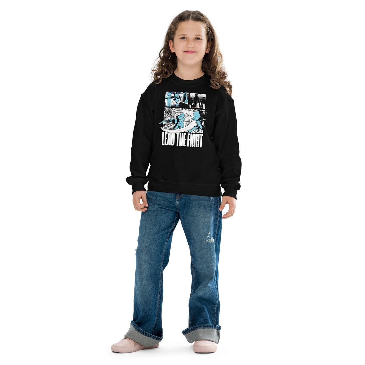 Minecraft Youth Sweatshirt Dungeons II Lead The Fight