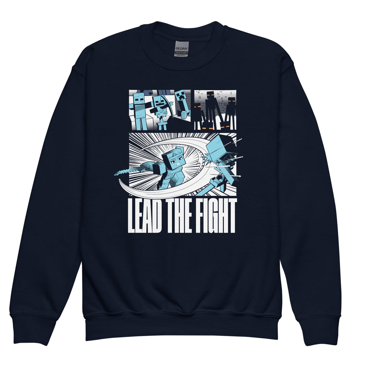 Minecraft Youth Sweatshirt Dungeons II Lead The Fight