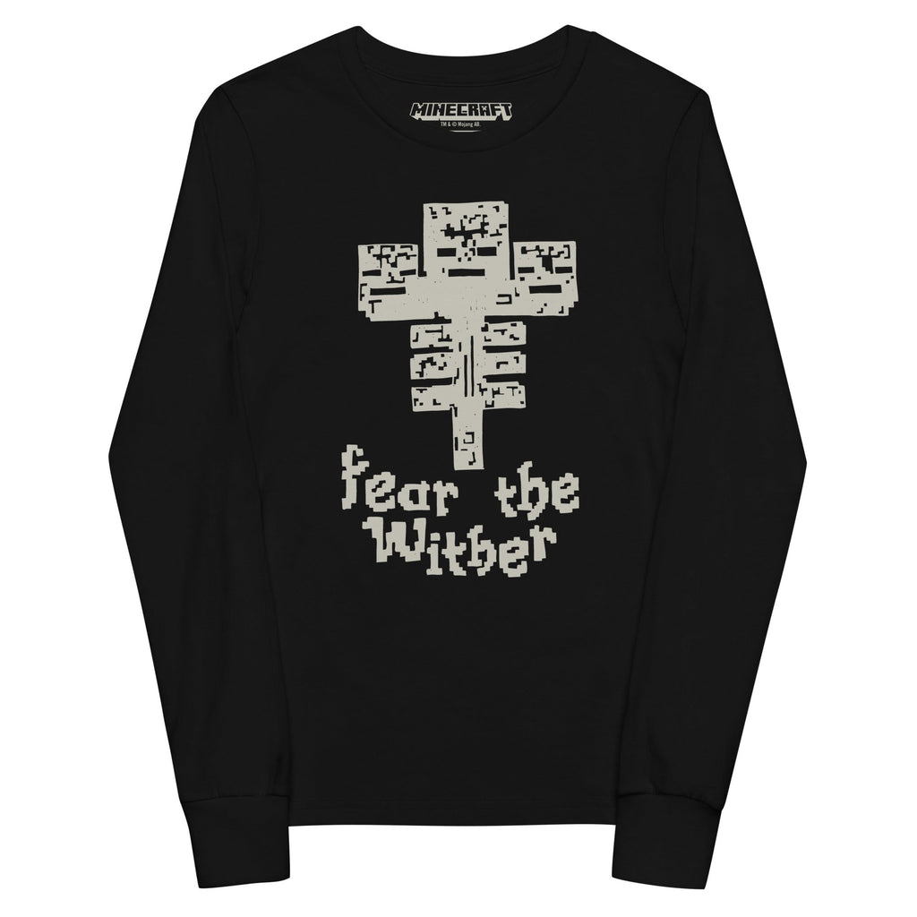 Minecraft Youth Long Sleeve T-Shirt Fear The Wither