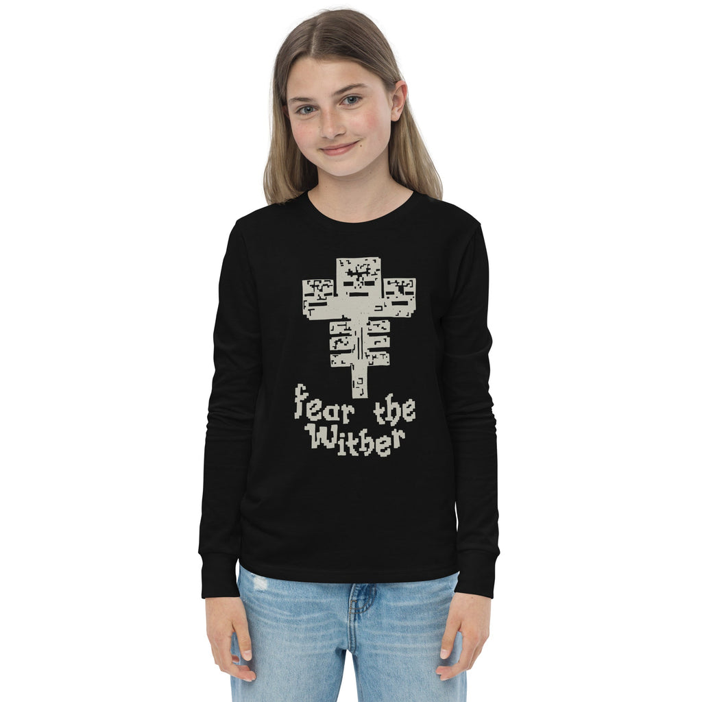 Minecraft Youth Long Sleeve T-Shirt Fear The Wither