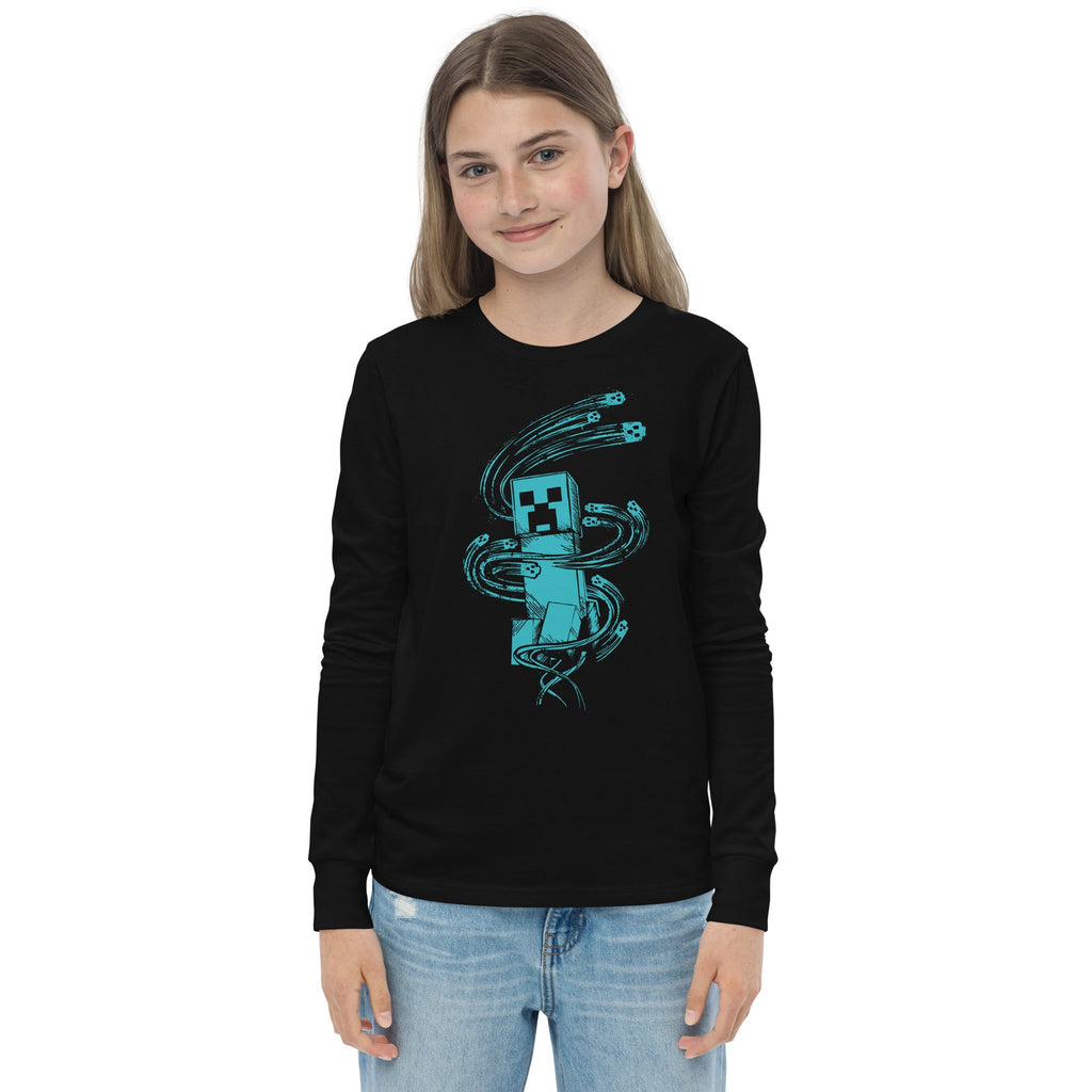 Minecraft Dungeons II Youth Long Sleeve T-Shirt Creeper